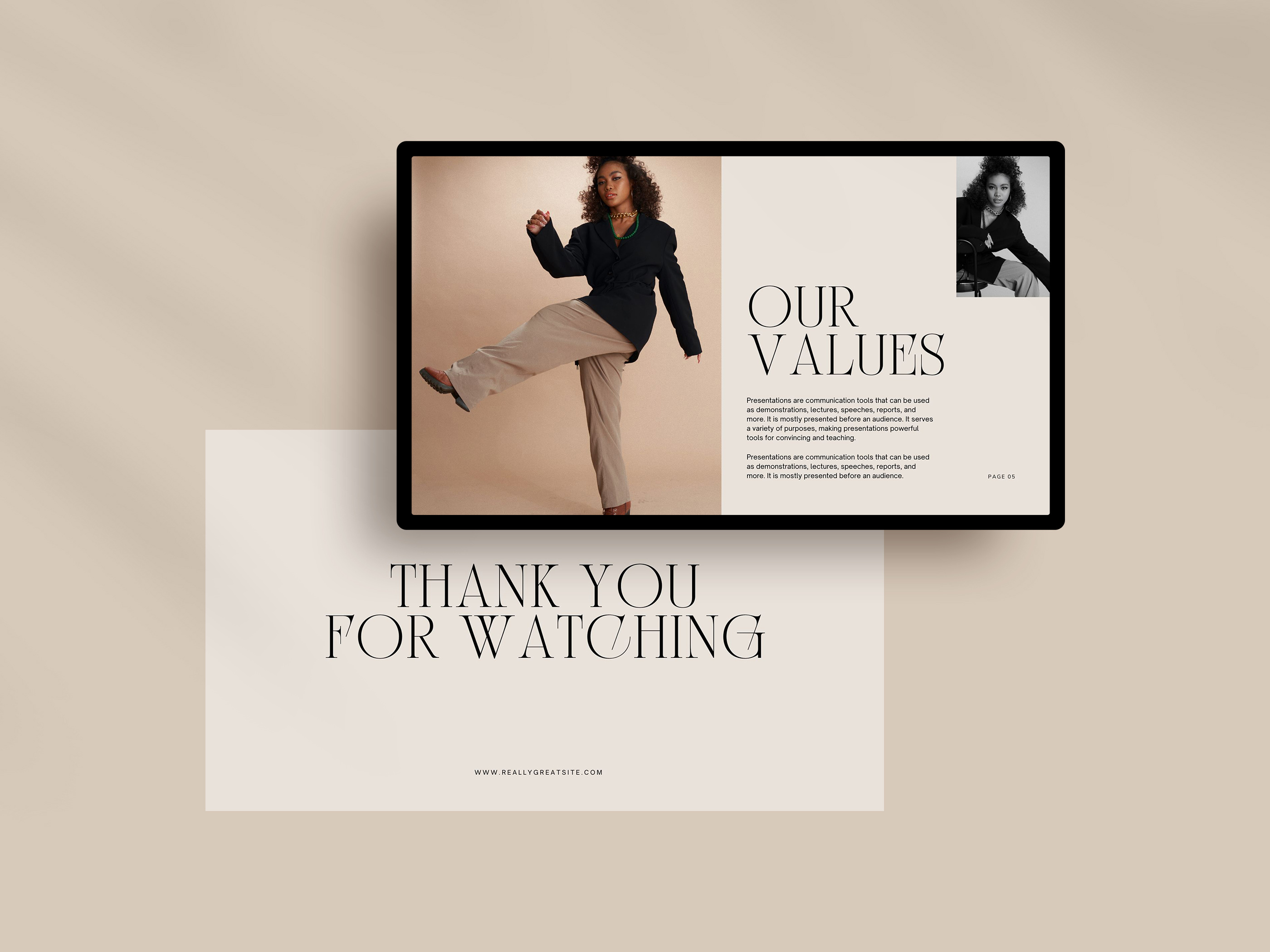 Aesthetic Fashion Company Business Canva Presentation canva canva presentation canva template design fashion studio free template