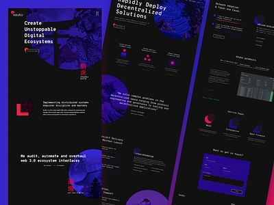 Branding & Webdesign for Web3 Studio branding graphic design ux web design