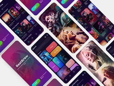 Music App UI Design animation branding graphic design illustration logo motion graphics ty typography ui ux