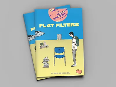 Flat Filters (Graphic Novel) brush and ink collage comic book graphic novel illustration panels pencil psychedelic sequential surreal