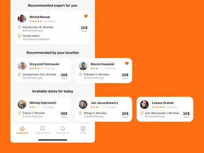 Design For a Mobile App For Finding a Mechanic app car car app case study design ios mechanic mobile app on demand product design repair service app ui