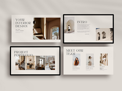 Canva Aesthetic Interior Design Presentation canva canva template design graphic design interior design presentation