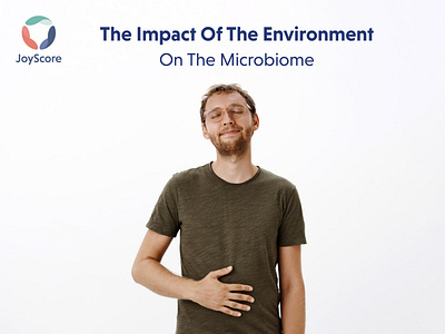 THE IMPACT OF THE ENVIRONMENT ON THE MICROBIOME branding logo