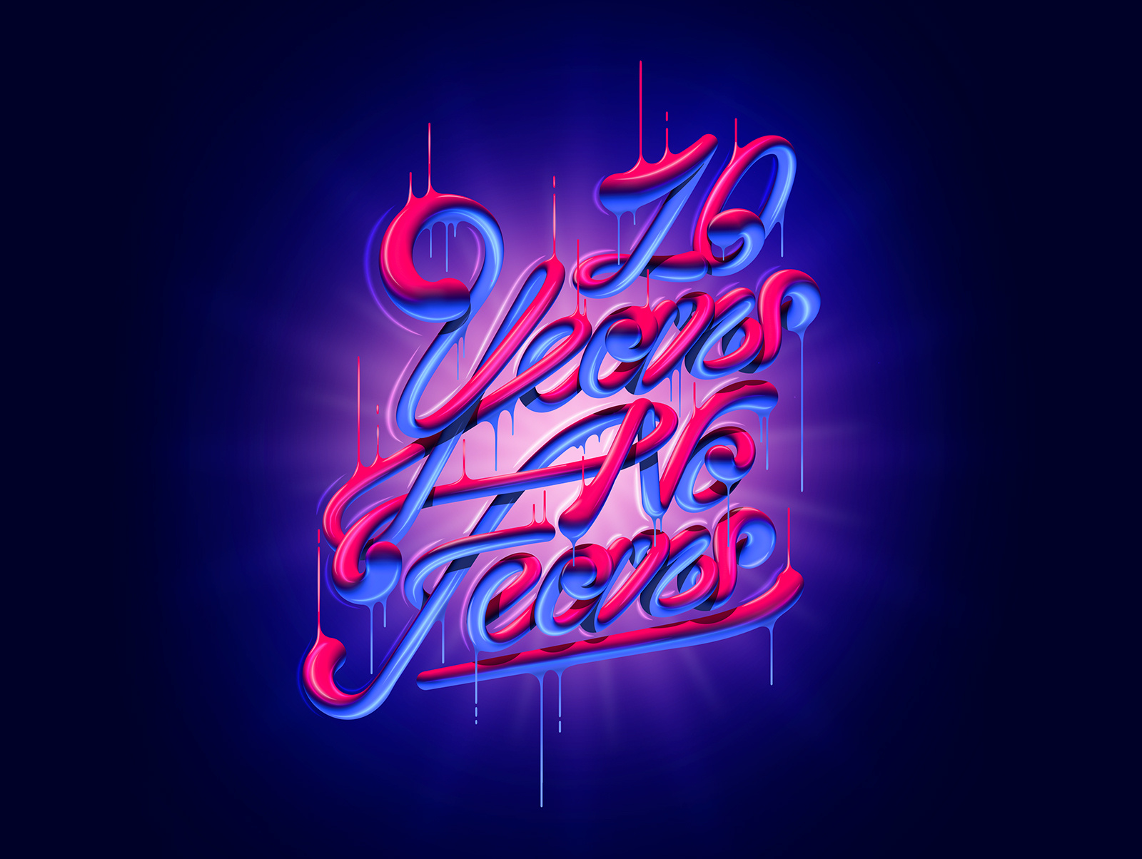 Ten Years No Fears 3d art direction artwork calligraphy digital art graphic design illustration lettering typography