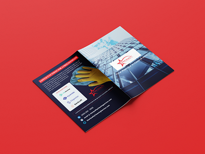 Brochure for a cleaning company branding brochure cleaning company graphic design