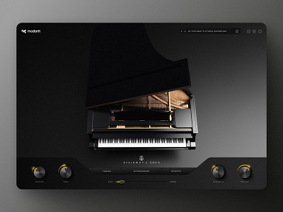 Modartt Piano Plugin app design instrument music piano plugin product ui ux virtual instrument vst