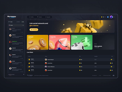 Scrappy - Online Rust Casino animation blockchain casino coinflip crypto gambling game game animation gaming guns jackpot motion online casino online chat roulette rust skins upgrade upgrader