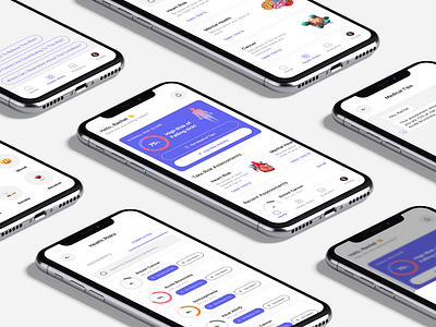 Personalized Health Coaching App ai app branding coaching design figma healthcare medical product design typography ui ux