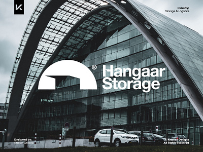 Hangaar Storage branding clean hangar helvetica icon logistics logo logo design logomark logotype mark minimal storage symbol