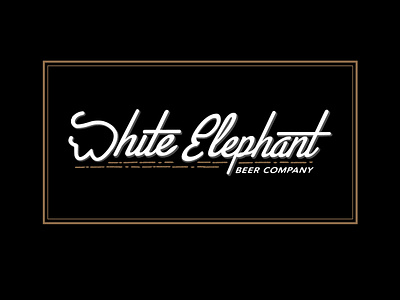 white Elephant mascot logo by fare_touch on Dribbble