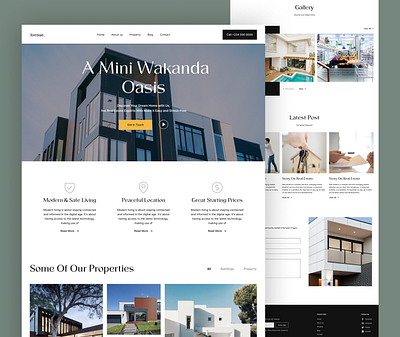 Real Estate Landing Page design landing page real estate ui web design website