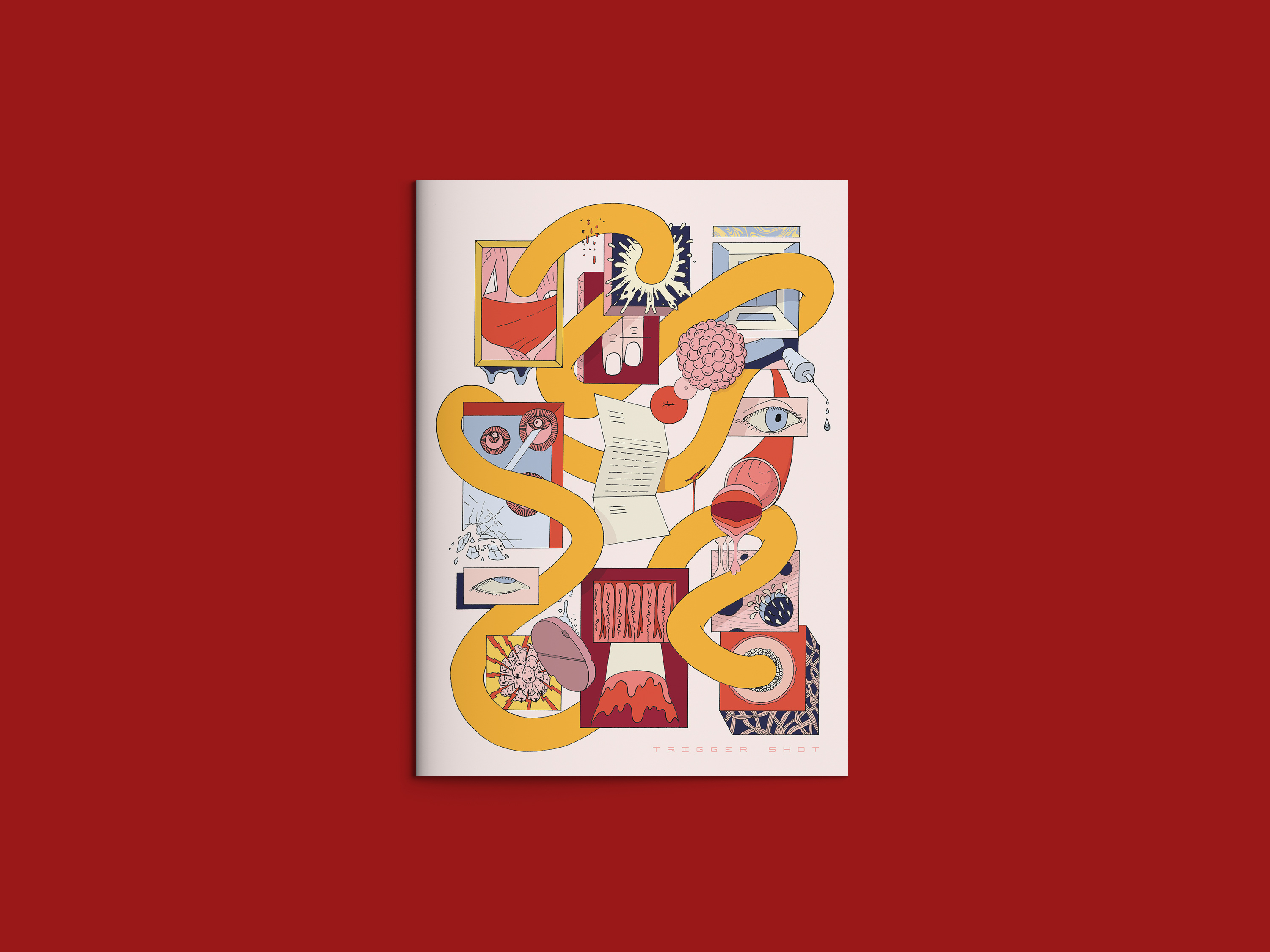 Trigger Shot – Graphic Novel abstract abstract comics experimental comics graphic novel hand drawn panels pen and ink pencil sequential sequential illustrtaion