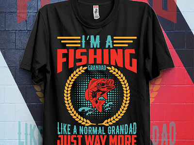 Fishing Flag T-shirt template