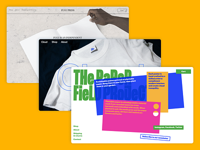 E-commerce templates animation design e commerce readymag typography web