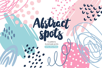 Abstract spot collection. Seamless pattern, composition, element abstract apparel chaotic design dots fabric graphic design illustration pattern print printing seamless shapes spots vector