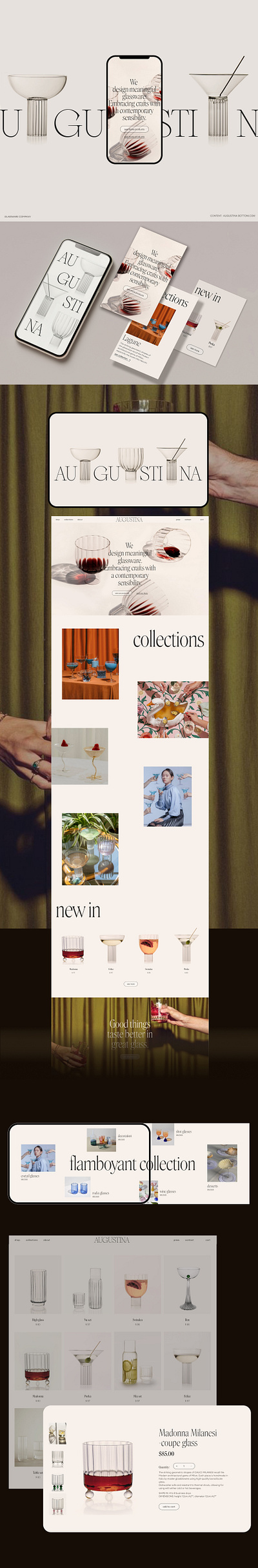 Augustina e-commerce UI design design ui ux webdesign