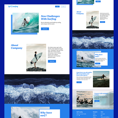 surf-landingpage adobexd beach homepage landing page sea sport surf ui ui design uiux uiuxdesign ux ux design web design