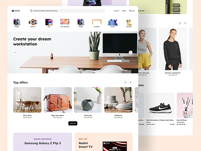 Day 19: e-commerce landing page amazon build clean e commerce ecommerce flipkart marketplace ui design