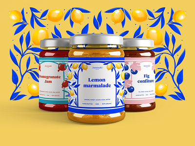 Case Study: Jam Packaging Design brand identity branding customer experience design design design studio digital art digital illustration food food brand graphic design identity design illustration illustrator jam jam jar design jar label design logo marketing packaging packaging design