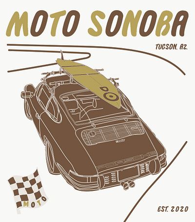 Moto Sonora Cover branding design graphic design illustration logo typography ui ux vector