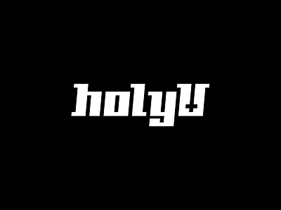 holyU – logo design branding design holy holyu illustration logo logo design logofolio logotype mark type typography unholy