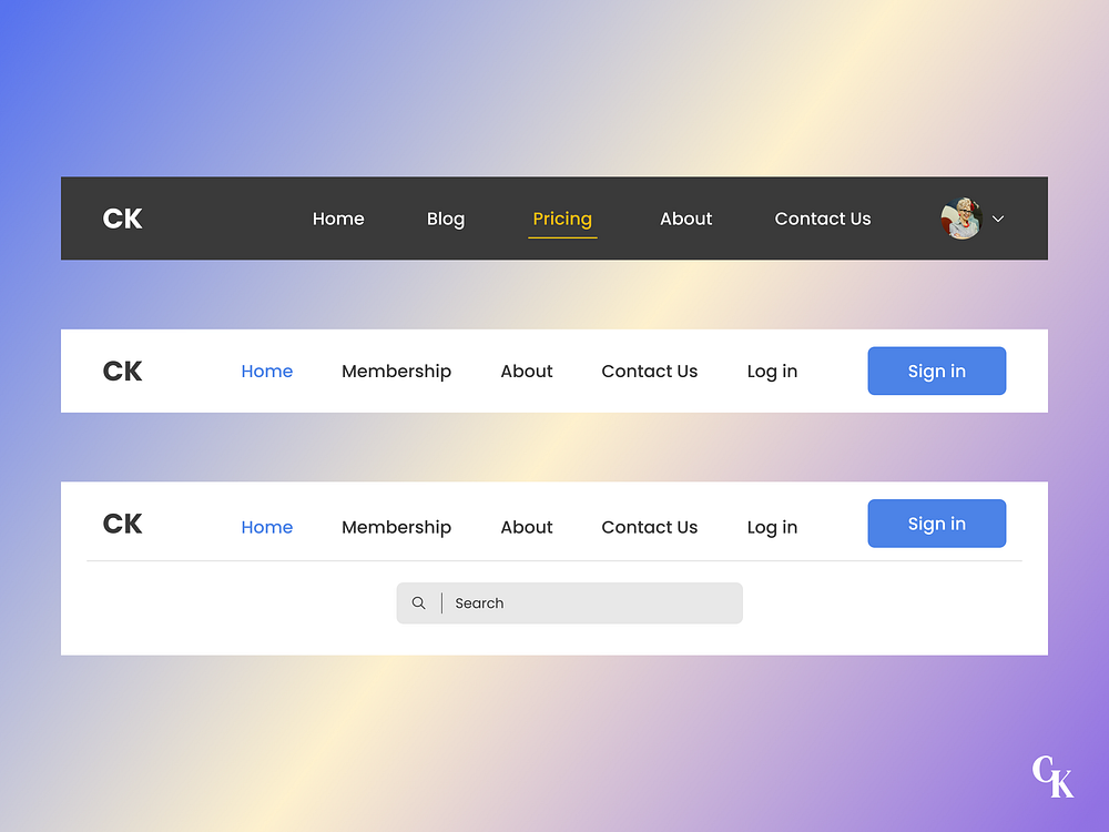 Header UI designs, themes, templates and downloadable graphic elements ...