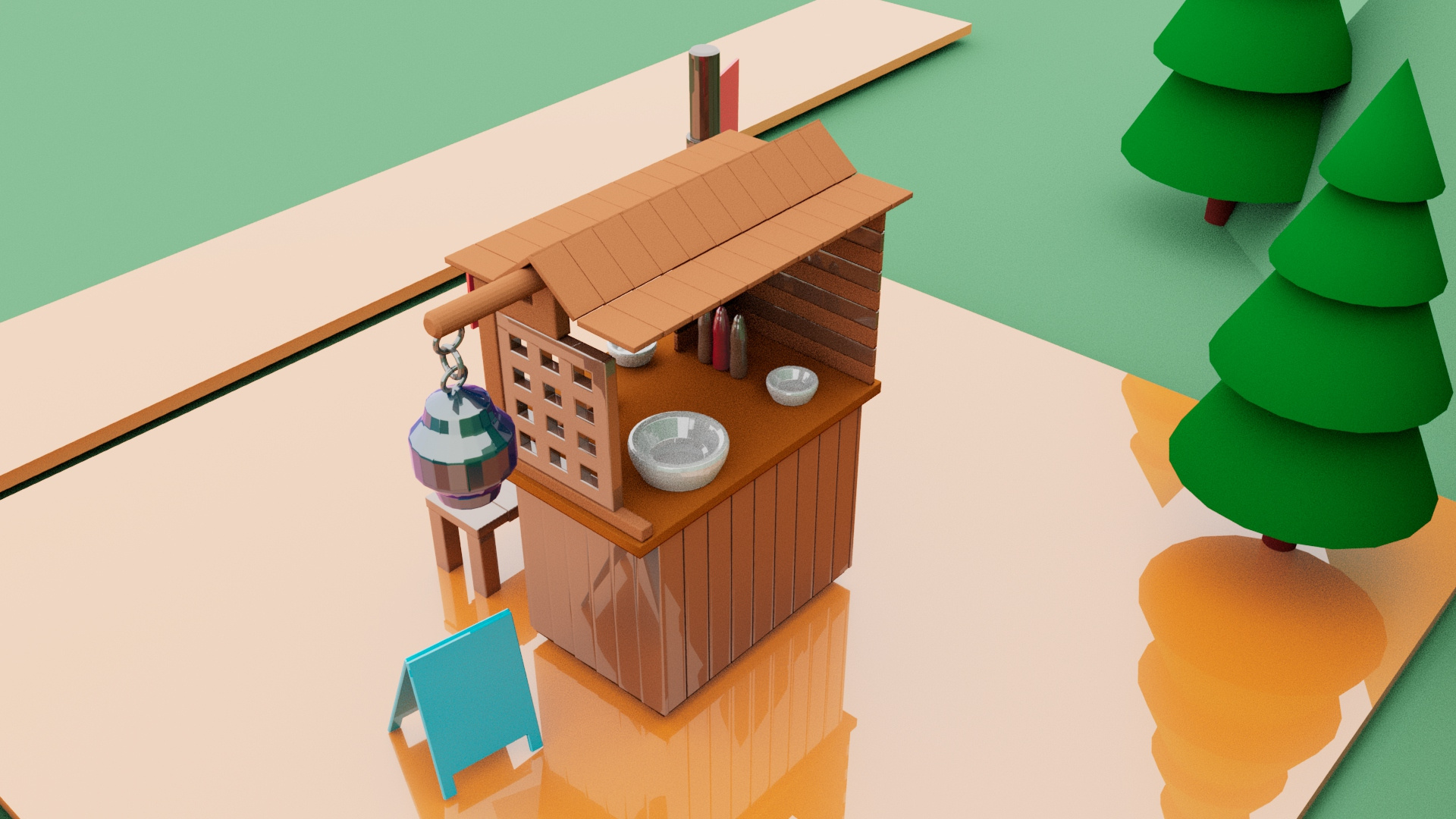 Mini Food Cart by Shuvra Das on Dribbble