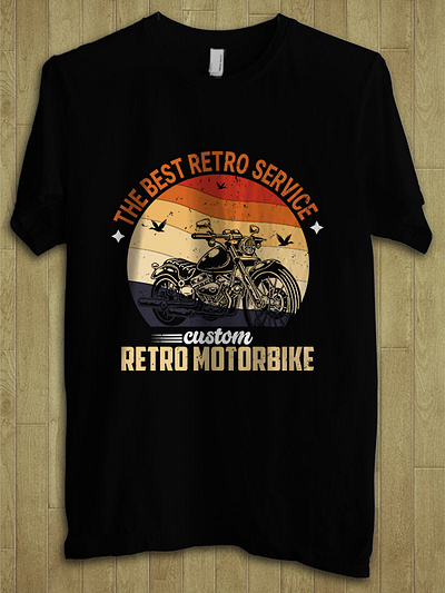 Vintage retro motorbike t-shirt design branding custom t shirt design designhub fishing t shirt graphic design gym t shirt t shirt design tshirt typography t shirt design vintage t shirt design