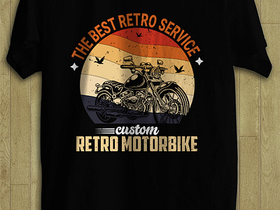 Vintage retro motorbike t-shirt design branding custom t shirt design designhub fishing t shirt graphic design gym t shirt t shirt design tshirt typography t shirt design vintage t shirt design