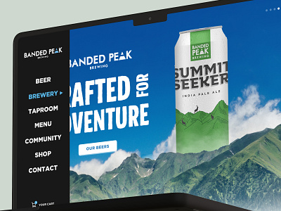 Elevating Craft Beer Exploration with Banded Peak Brewing 3d content writing graphic design motion graphics ui design ux web design web development
