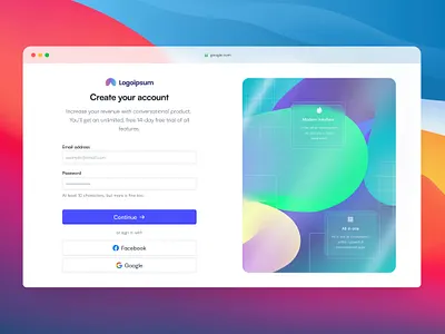 Sign Up exploration branding color design dribbble graphic design logo ornament signup ui ui design vector web