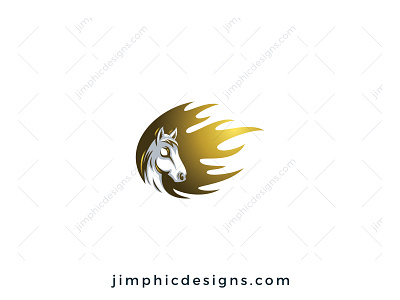 Flaming Horse Logo branding design graphic design logo vector