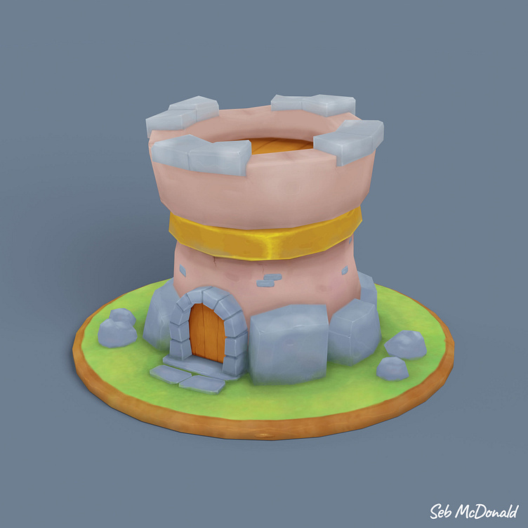 Turret Game Model by Seb McDonald on Dribbble