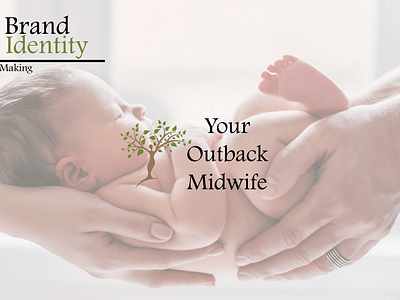 Your Outback Midwife brand identity branding design graphic design logo logo design