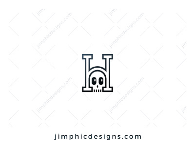 H Skull Logo branding design graphic design logo vector