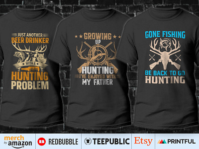 HUNTING T-Shirt Design hunting t shirt hunting t shirt design hunting vector