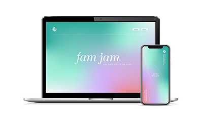 Fam Jam Social/Web branding design graphic design vector