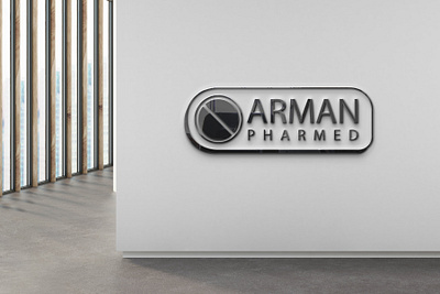 A logo redesign: Arman Pharmed Pharmaceutical Co. brand identity branding graphic design logo medical pharmacy visual identity