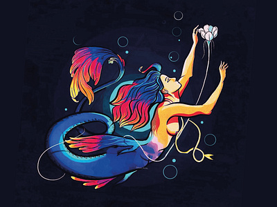 MERMAID art artist design dribble art illustration mermaid