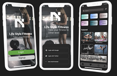 The body achieves what the mind believes.”... and a mockup. appdesign digitaldesign illustration ui userinterface ux uxdesign