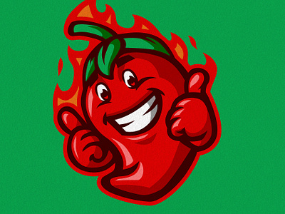 CHILL'S ITS OKAY chilli design food food logo graphic design hot illustration logo mascot mascot logo pepper vector