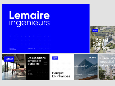 Lemaire ingenieurs - branding branding corporate engineer epic guideline logo