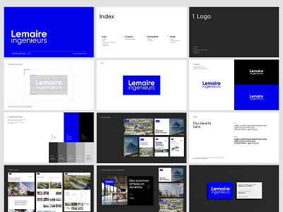 Lemaire ingenieurs - branding guideline architecture branding corporate engineer epic logo