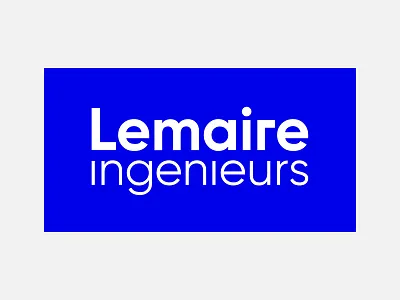 Lemaire ingenieurs - logotype blue branding corporate design engineer epic logo website