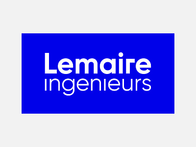 Lemaire ingenieurs - logotype blue branding corporate design engineer epic logo website