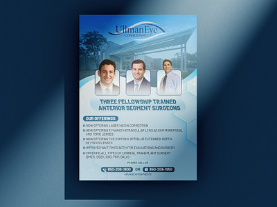 Modern medical flyer design booklet flyer medical