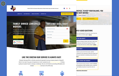 Moving Company Website Design by Rotate Digital app branding design