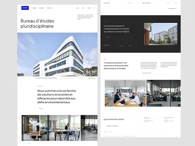 Lemaire ingenieurs - website architecture branding corporate engineer epic gallery homepage minimal web website
