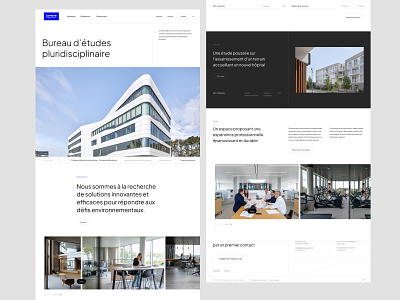 Lemaire ingenieurs - website architecture branding corporate engineer epic gallery homepage minimal web website