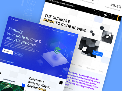 Sn-analyzer | Code review website. full page showcase snanalyser uidesign ui uidesign web design website